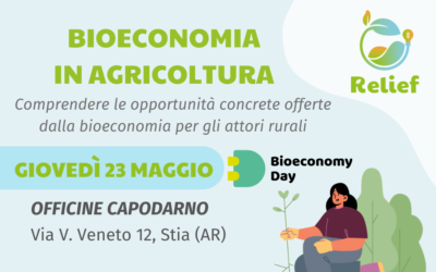 Workshop “Bioeconomia in agricoltura” in programma il 23 maggio a Pratovecchio-Stia
